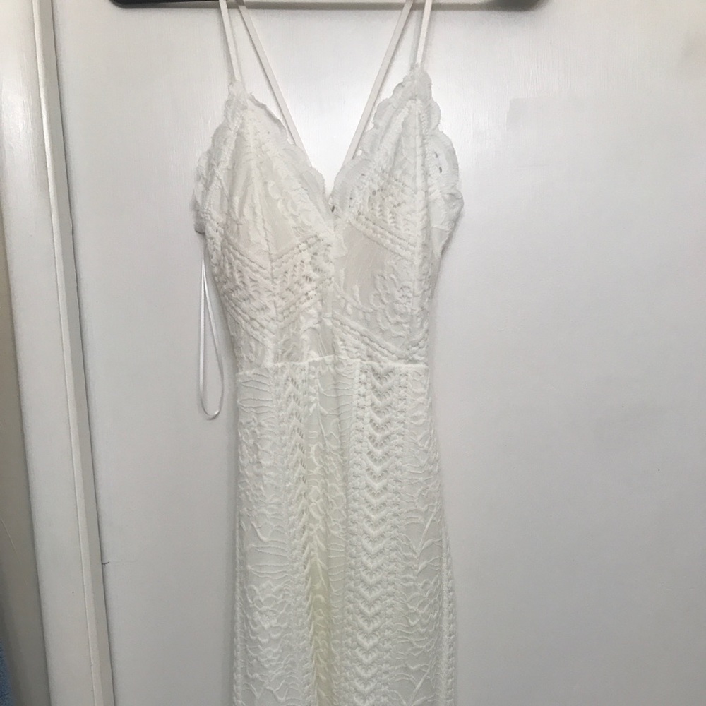 Jade Strappy Lace Dress-Guess